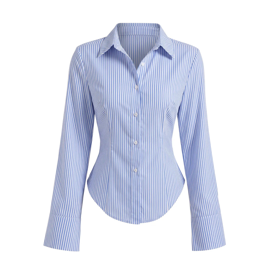 Chemise Rayée Bleue et Blanche | LYSÉVANE