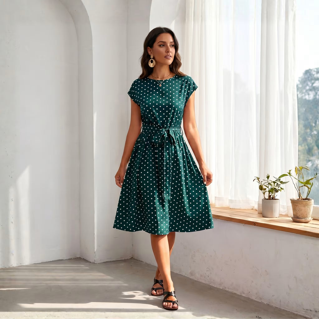 Robe à pois pour femme | LYSÉVANE