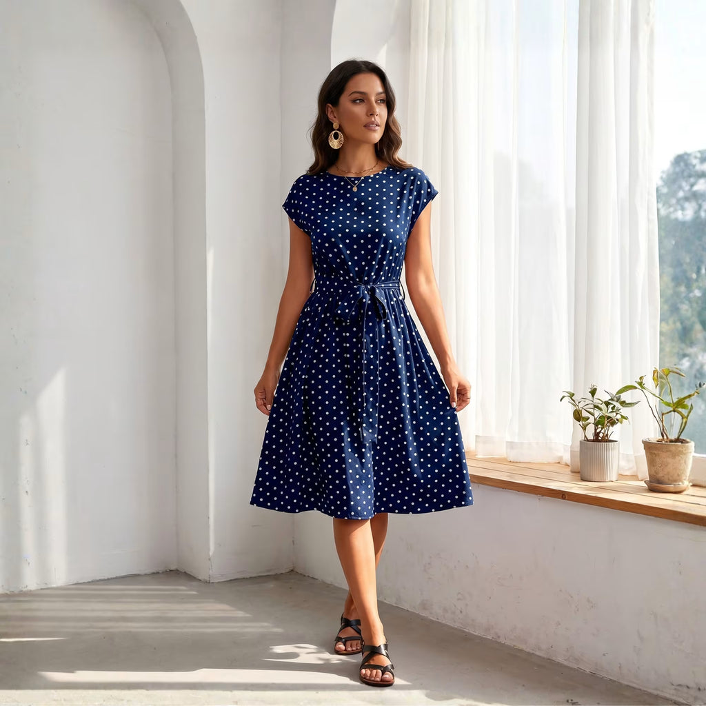 Robe à pois pour femme | LYSÉVANE
